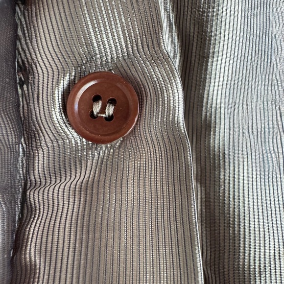 Marni Brown Cashmere Cardigan with metallic frontal insert IT Sz.40 US Small - Picture 13 of 14